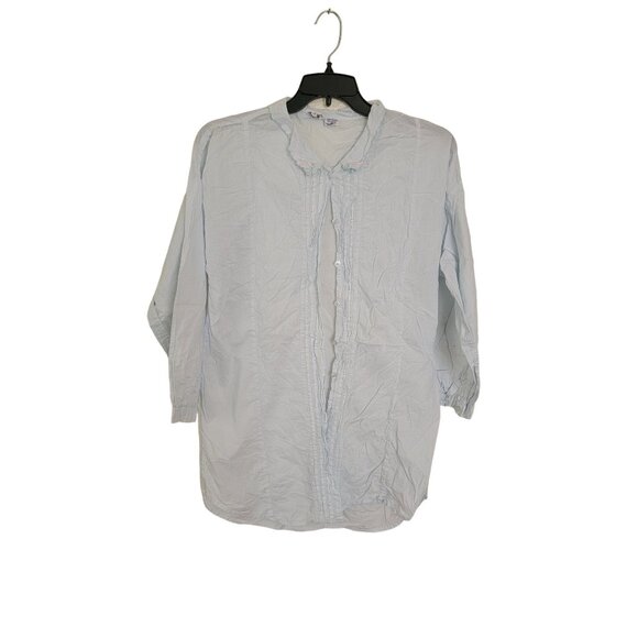 Antique Night Gown Cotton Nightwear Woman's  Large Textile - Picture 4 of 5